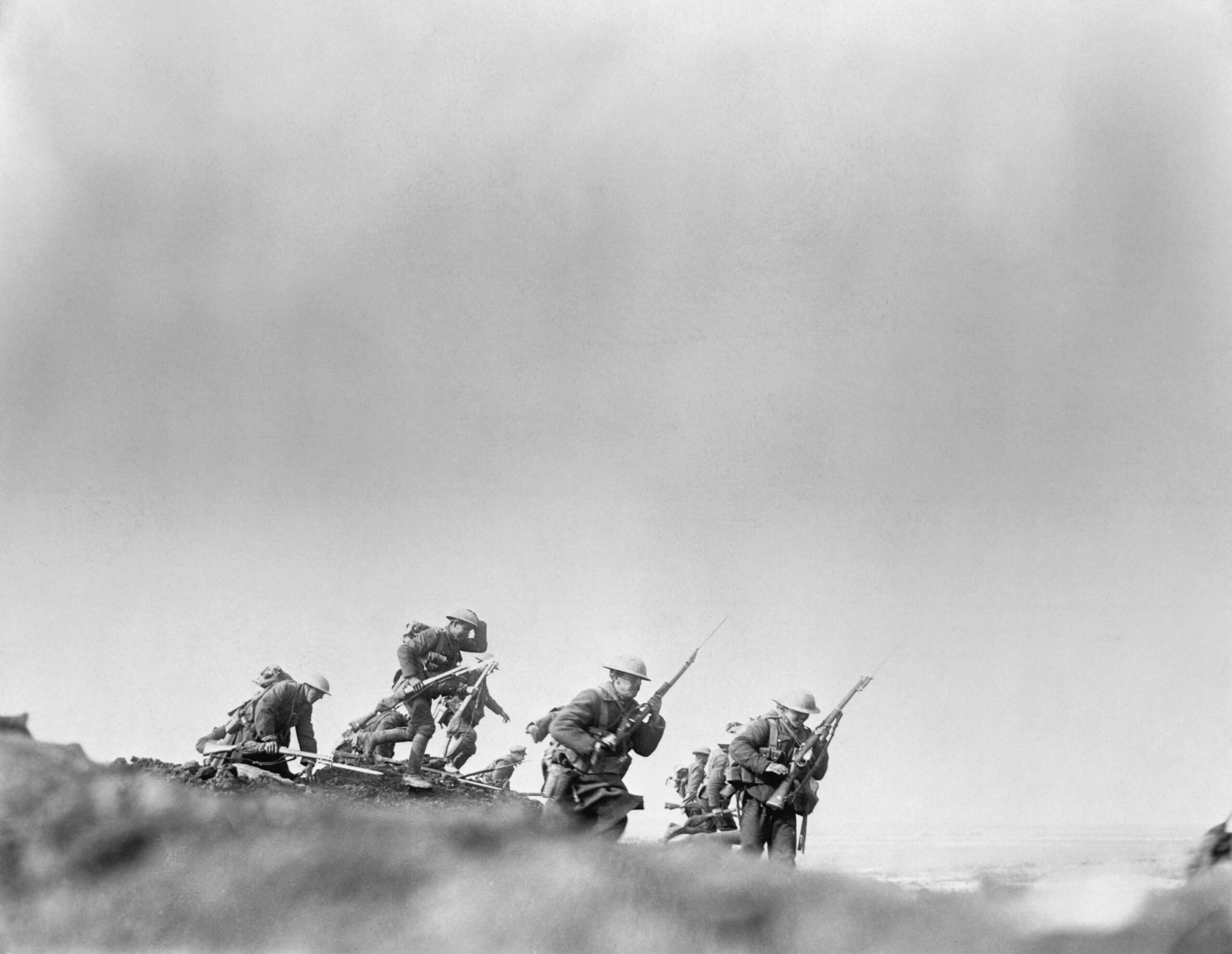Soldados británicos en la Batalla del Somme 1916