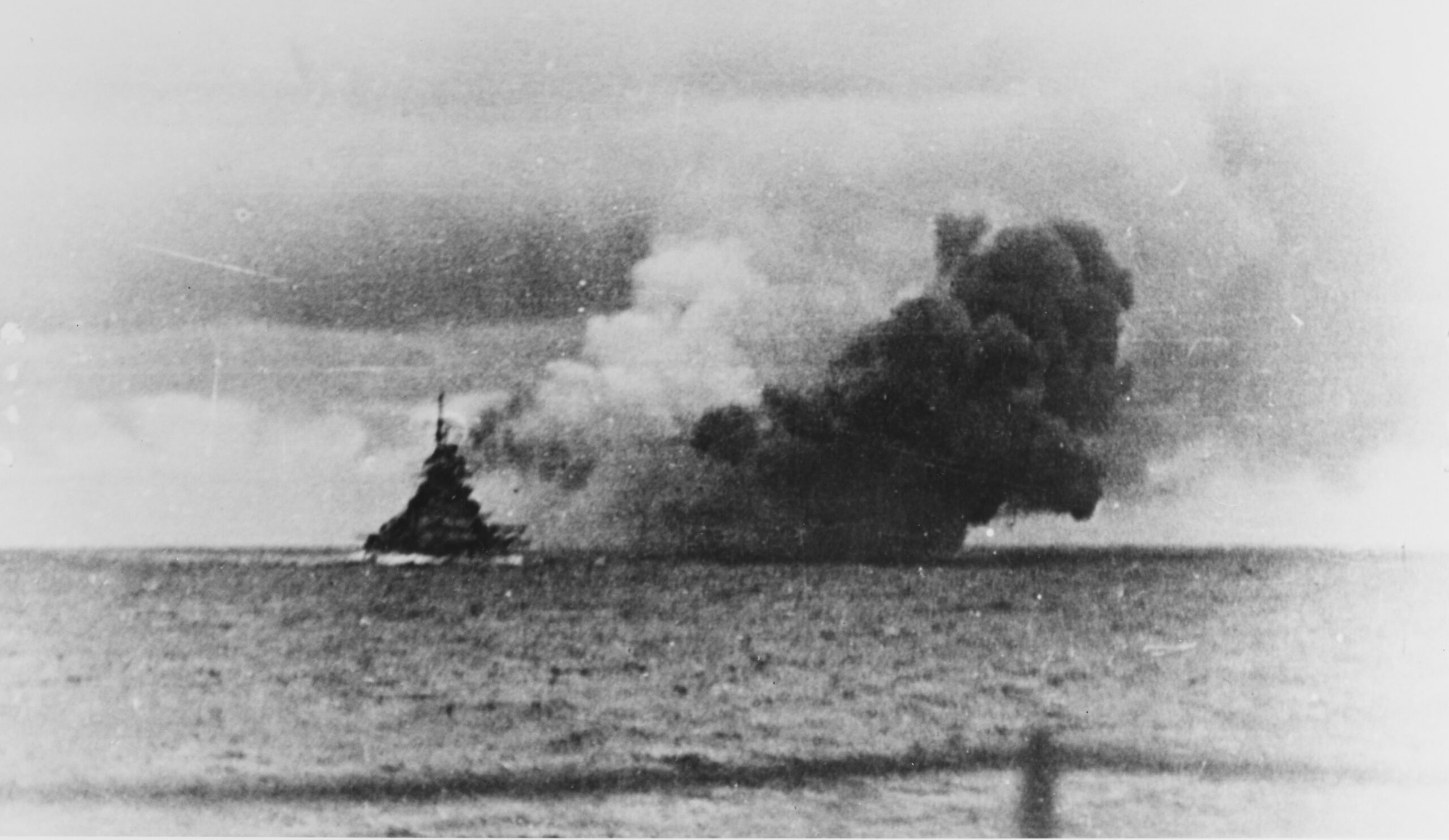 El acorazado alemán Bismarck durante la Segunda Guerra Mundial