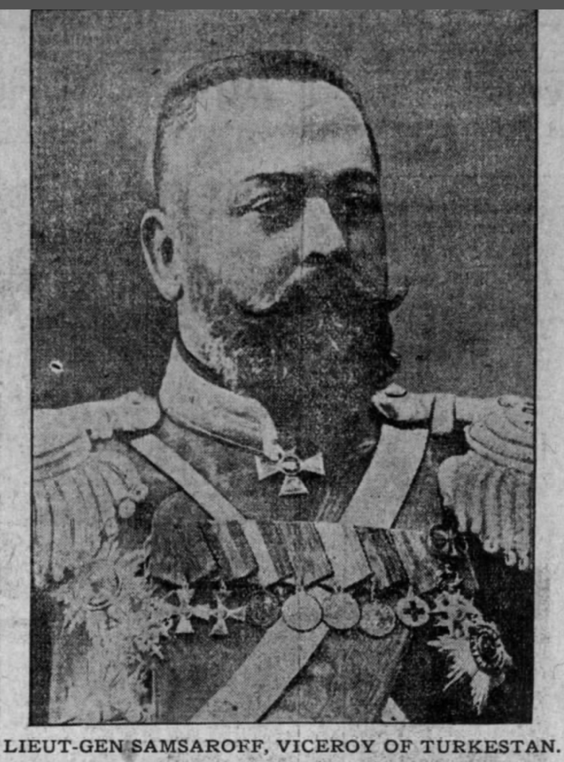 General ruso Alexander Samsonov, comandante del 2.º Ejército ruso en Tannenberg