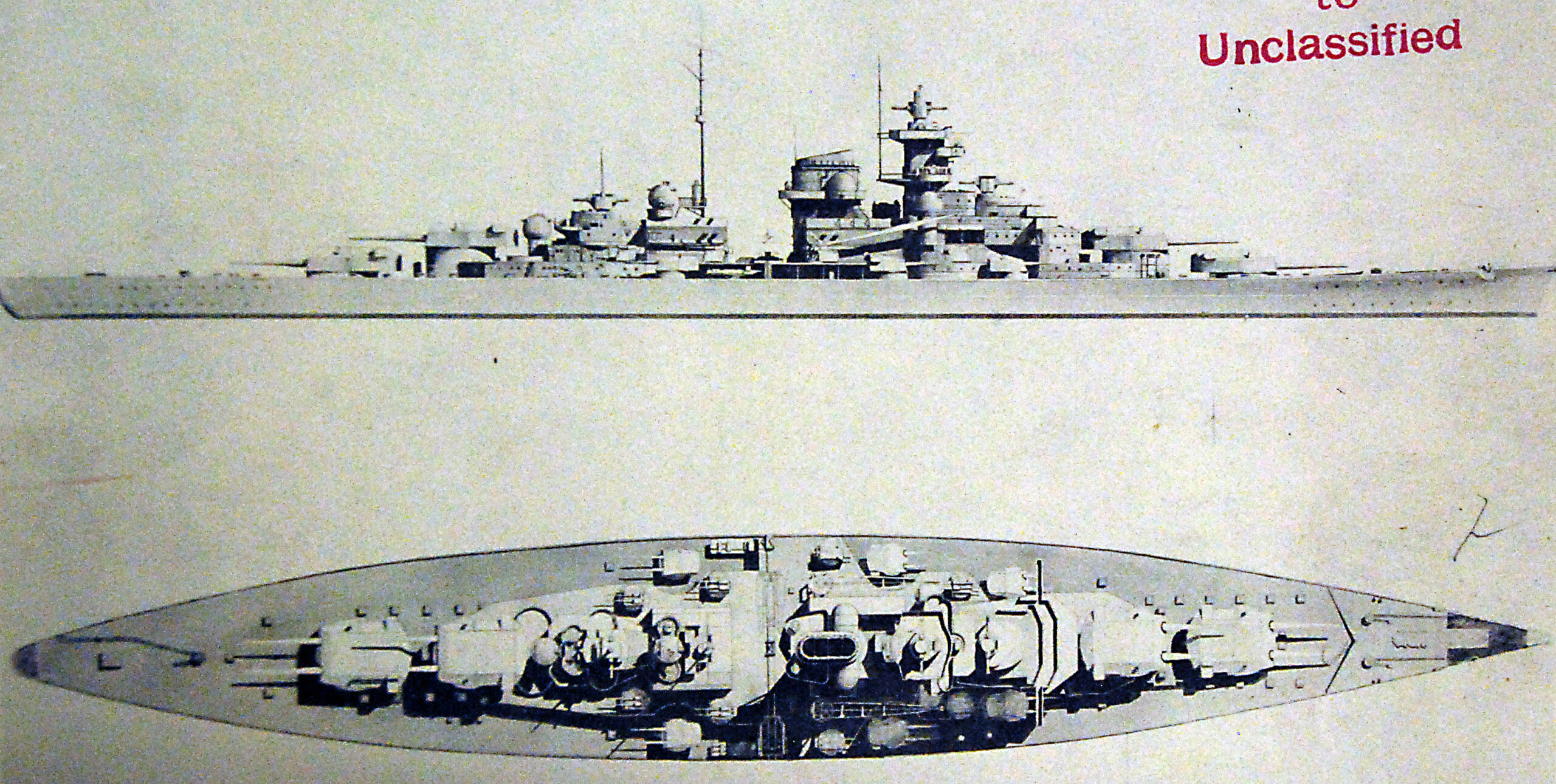 El acorazado Bismarck de la Kriegsmarine alemana durante la Segunda Guerra Mundial